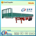 50 tons tri /double axle 20ft & 40ft cargo container semi trailer with twist lock / Container flated + Side Walls